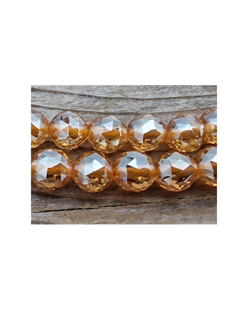 Bergkristallkette gelasert, facettiert 6mm