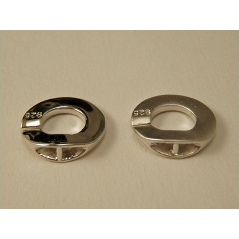 Schliesse 12x18mm Silber rhodiniert