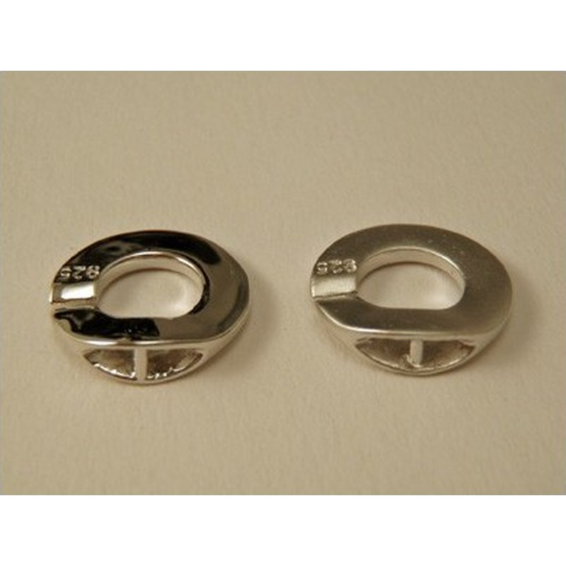 Schliesse 12x18mm Silber rhodiniert