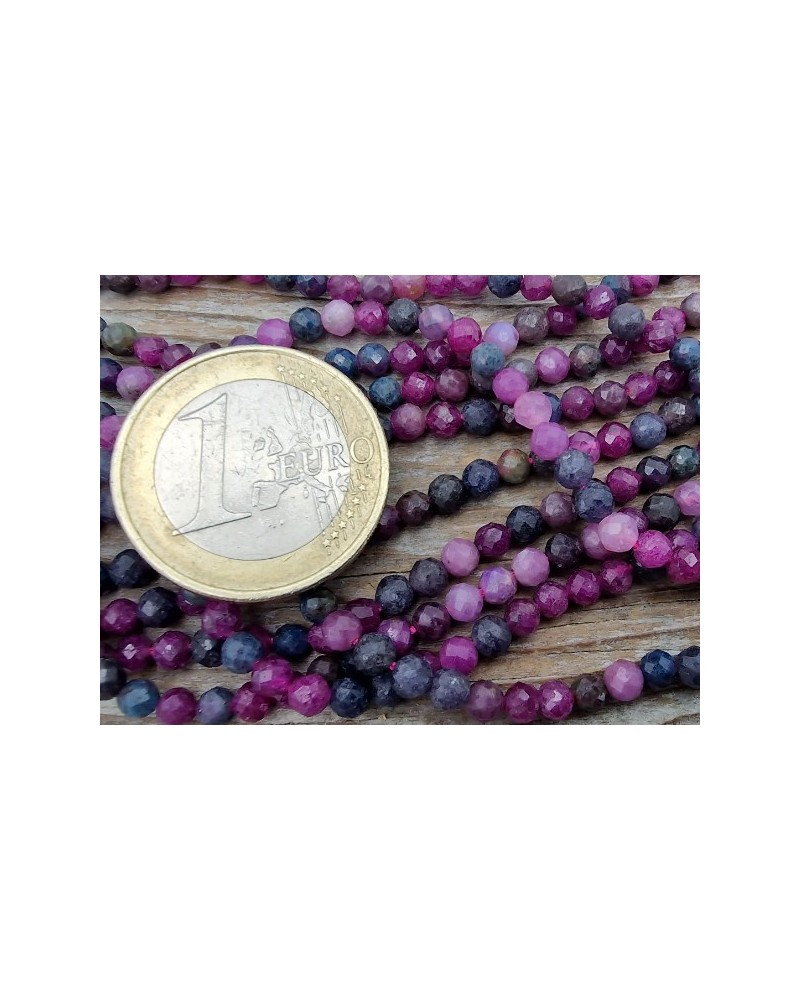 Saphirkette (Safir) Multicolor facettiert 3mm