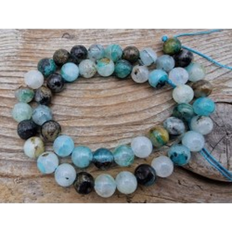 Chrysokollquarz Kette 8mm 2