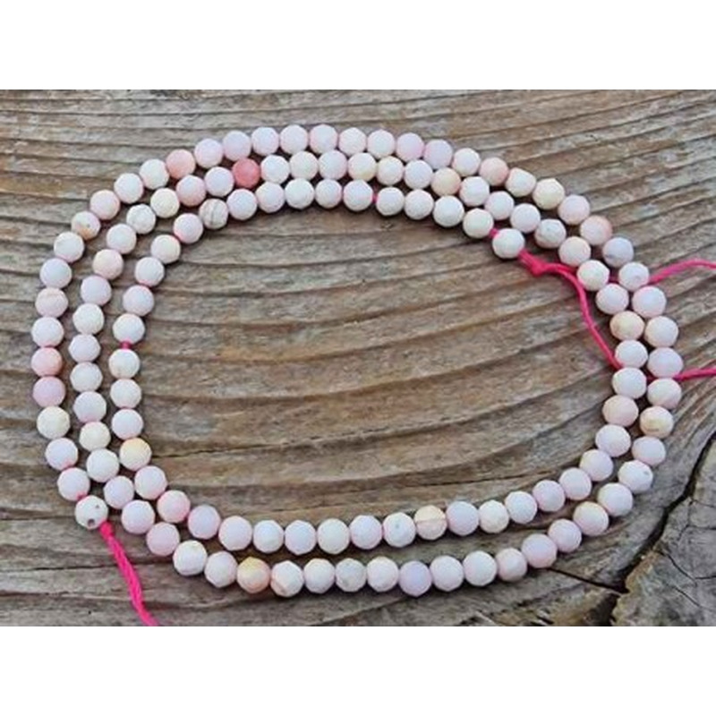 Muschelkette pink facettiert 3mm
