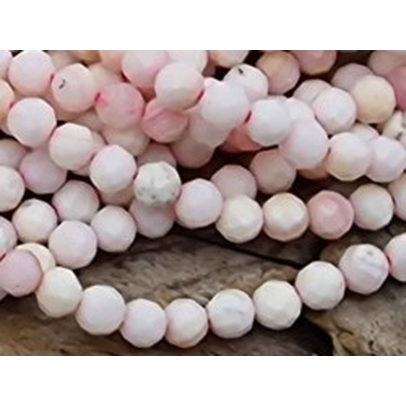 Muschelkette pink facettiert 3mm