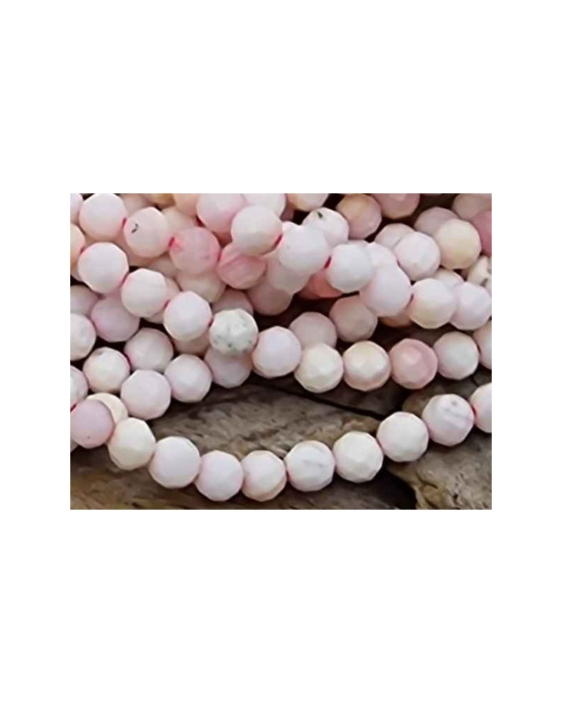 Muschelkette pink facettiert 3mm