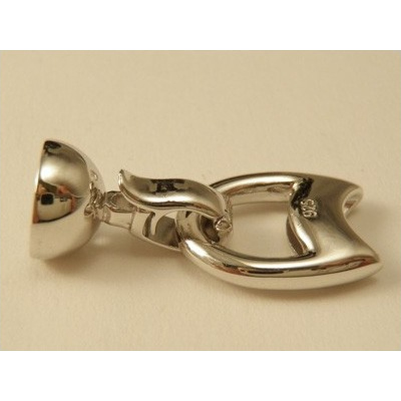 Schliesse 13x28mm Silber rhodiniert