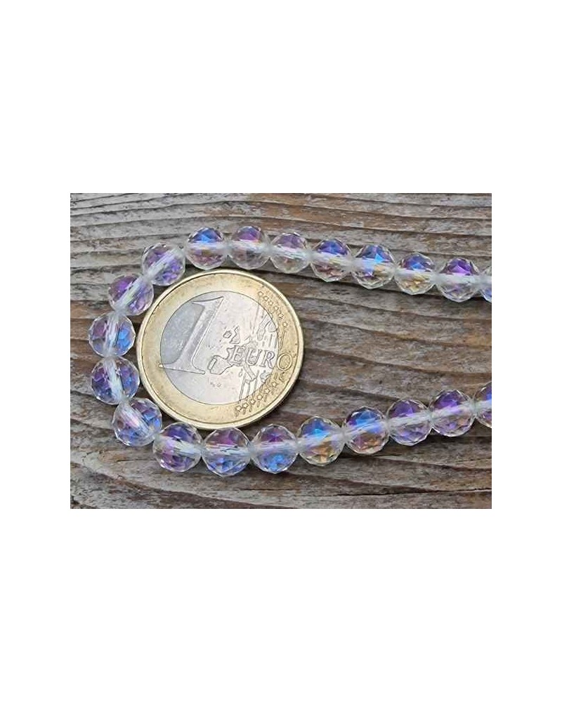 Angelaurakette (Bergkristall) facettiert 6mm