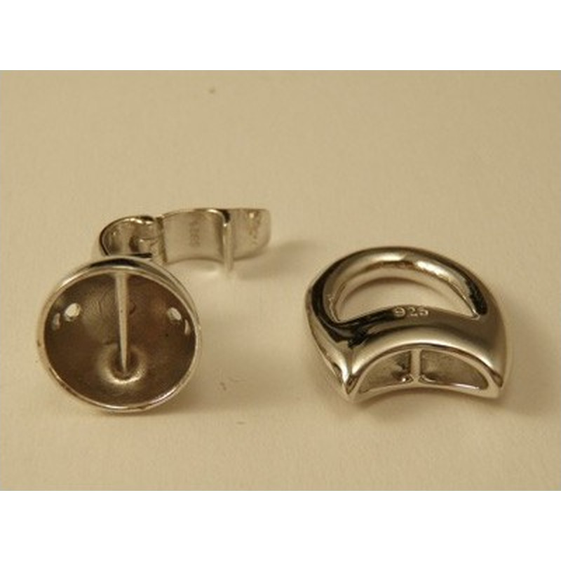 Schliesse 13x28mm Silber rhodiniert