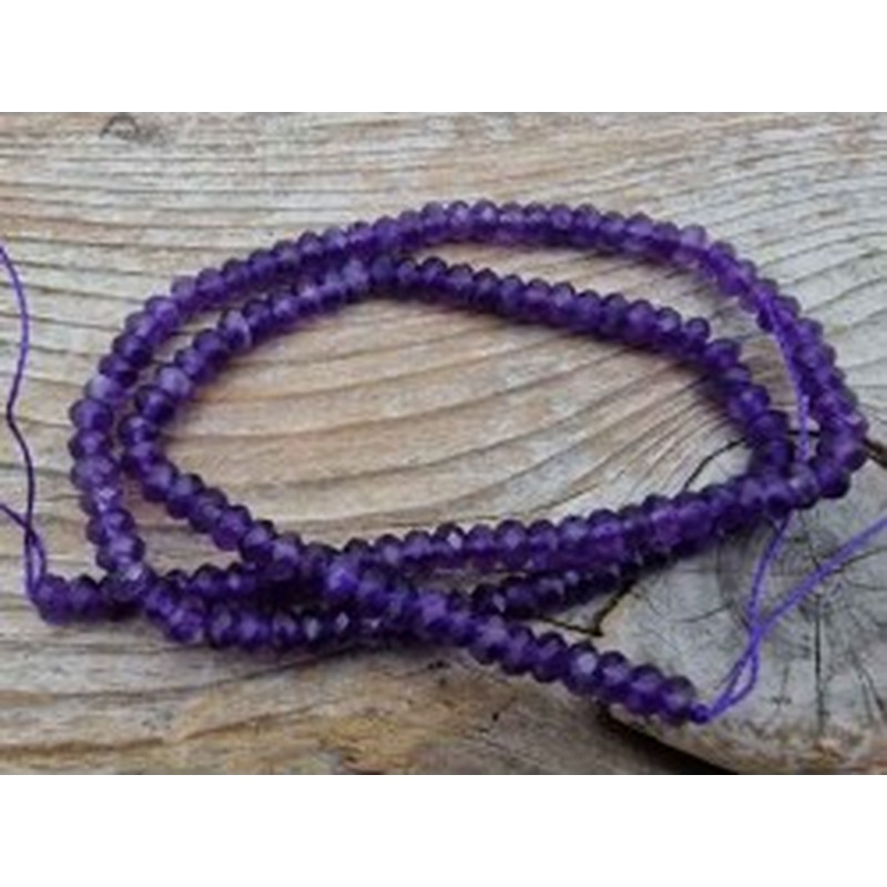 Amethystkette facettiert 4x3mm 2