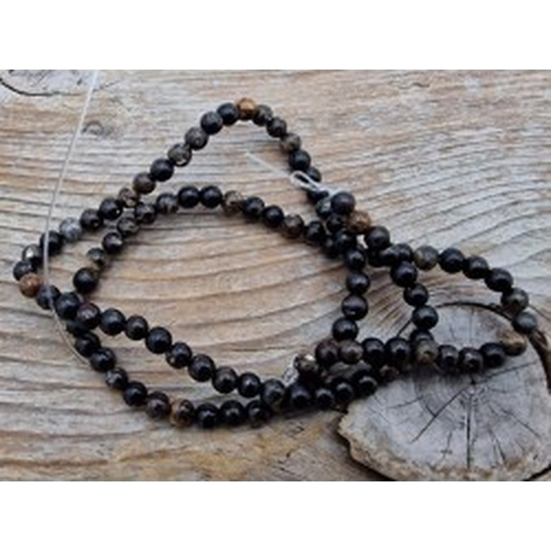 Golden Mica Kette 4mm 2
