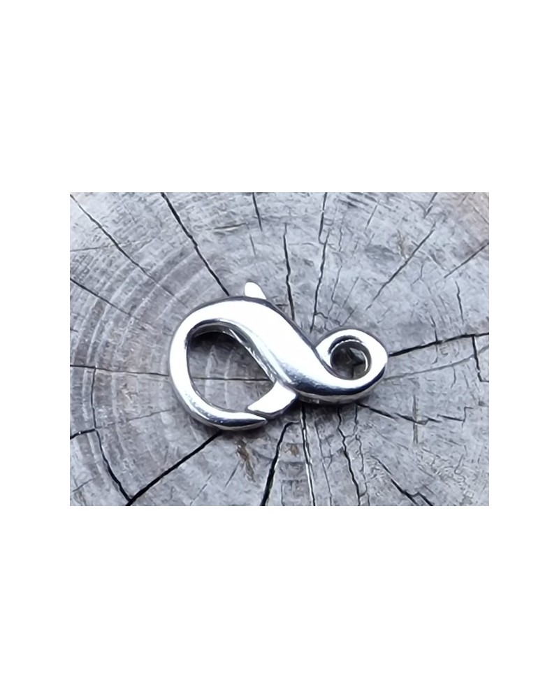 Schliesse 9mm, 925 Silber rhodiniert