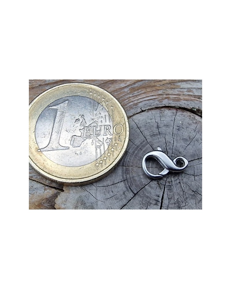 Schliesse 9mm, 925 Silber rhodiniert