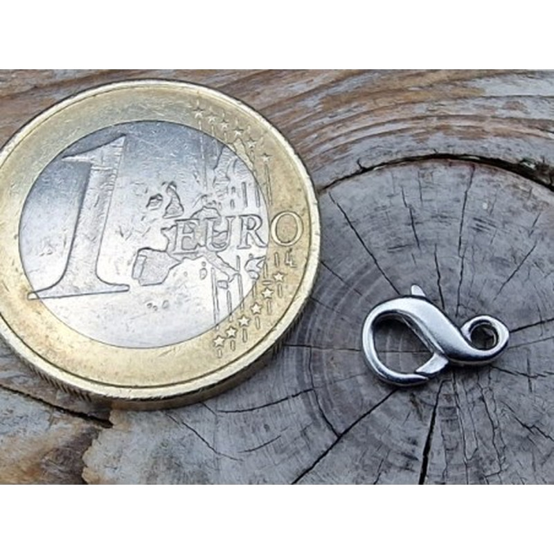 Schliesse 9mm, 925 Silber rhodiniert