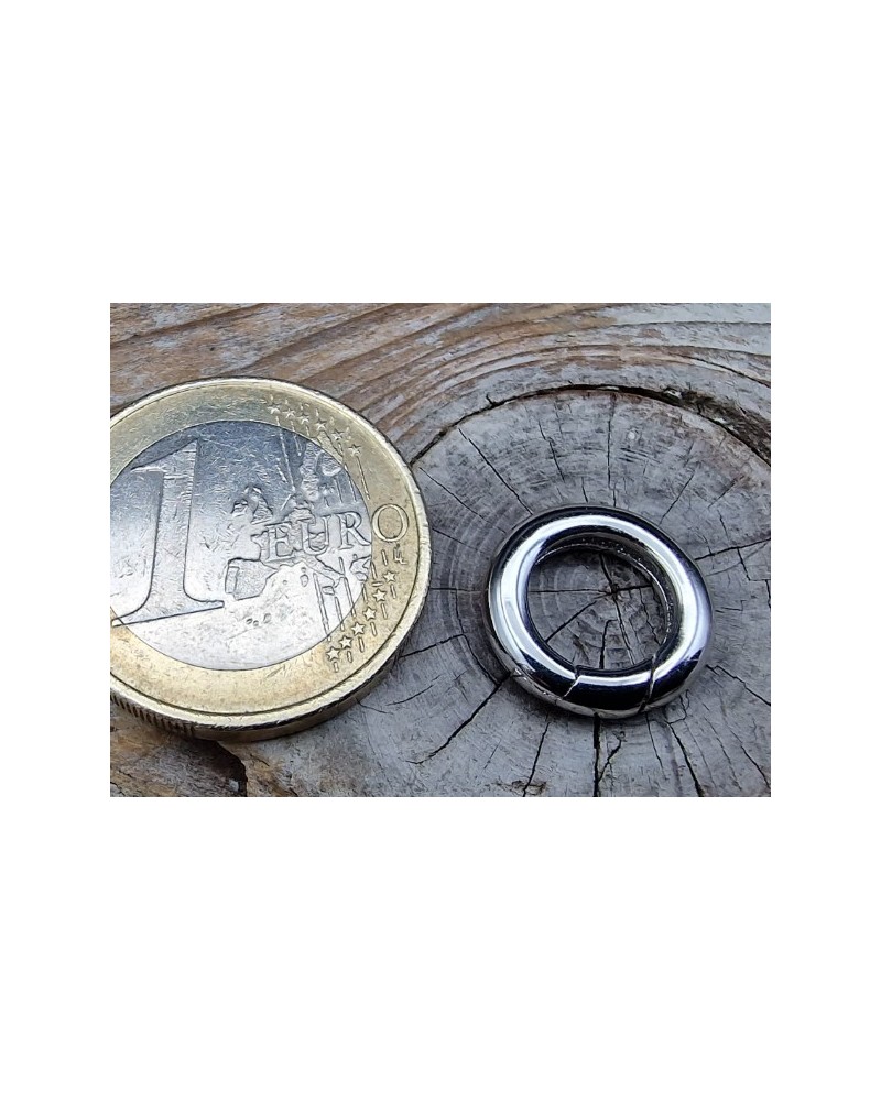 Schliesse 13mm, 925 Silber rhodiniert