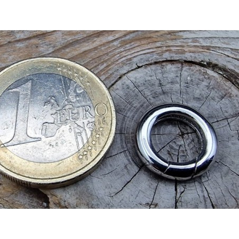 Schliesse 13mm, 925 Silber rhodiniert