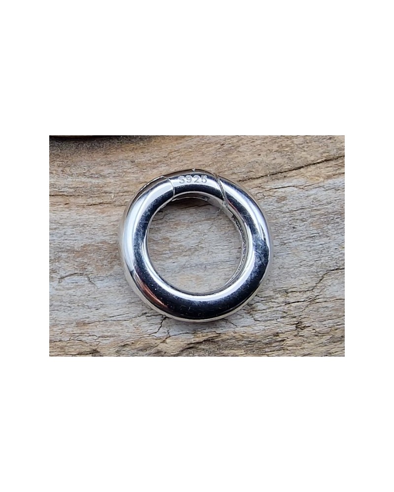 Schliesse 13mm, 925 Silber rhodiniert