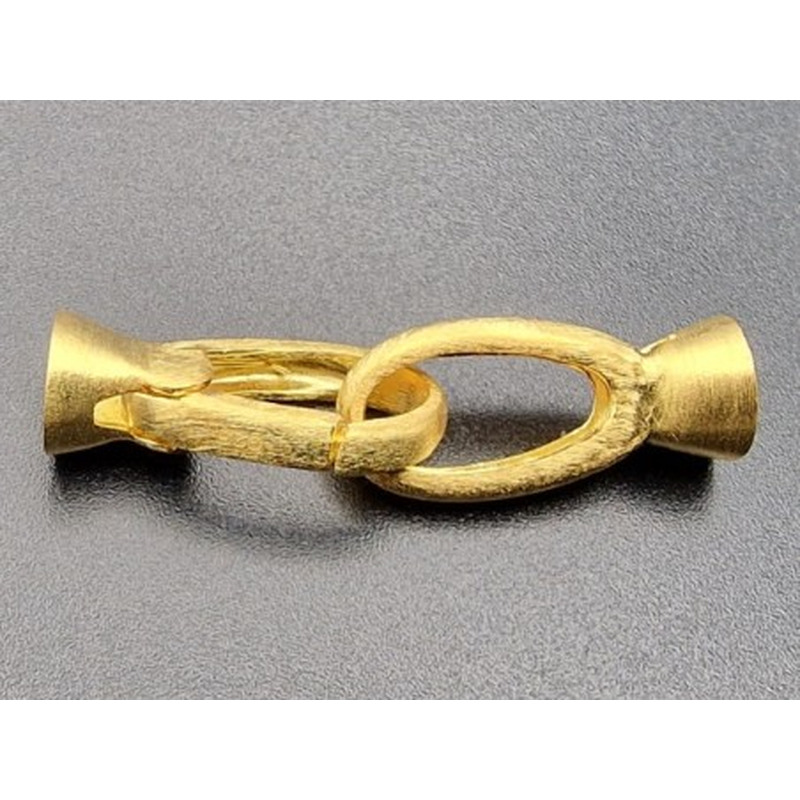 Schliesse 8x32mm, 925 Silber vergoldet matt