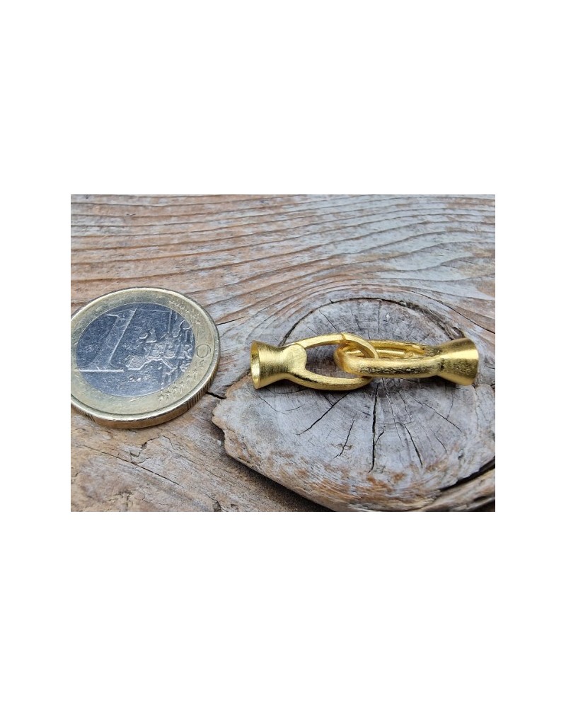 Schliesse 8x32mm, 925 Silber vergoldet matt