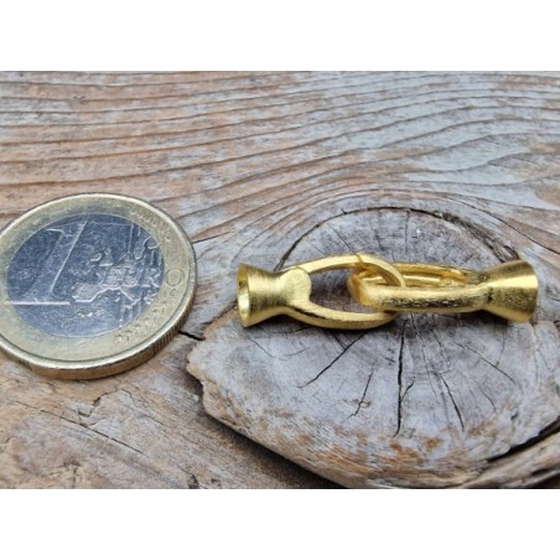 Schliesse 8x32mm, 925 Silber vergoldet matt