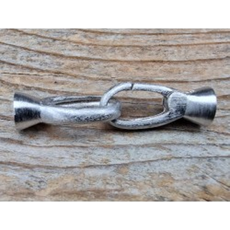 Schliesse 8x32mm, 925 Silber rhodiniert matt