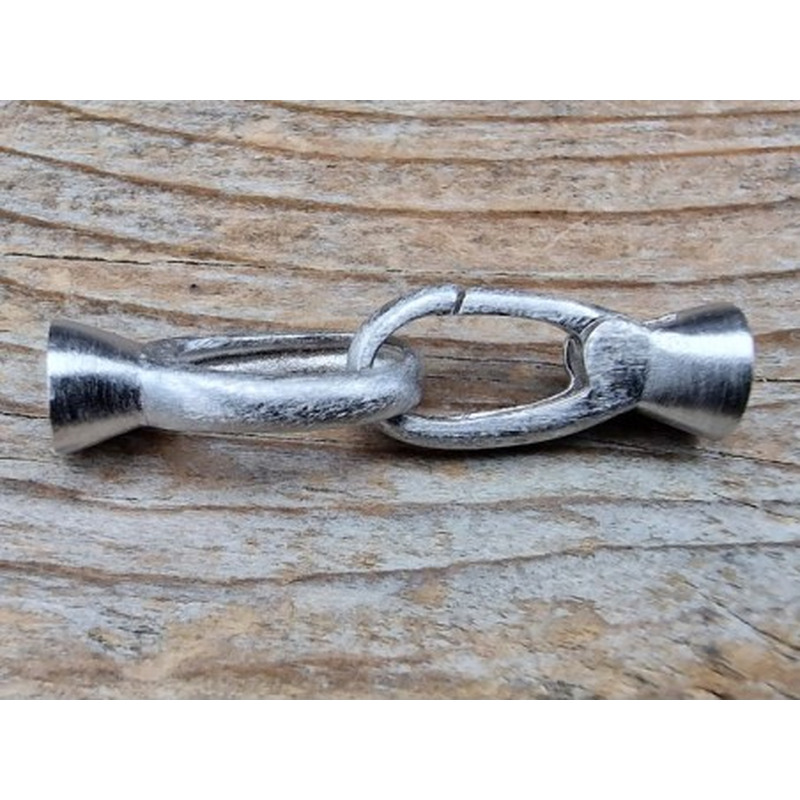 Schliesse 8x32mm, 925 Silber rhodiniert matt