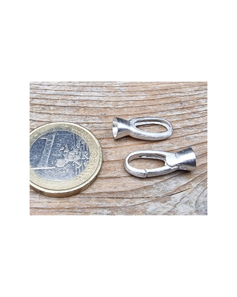 Schliesse 8x32mm, 925 Silber rhodiniert matt