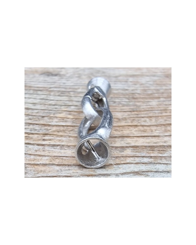 Schliesse 8x32mm, 925 Silber rhodiniert matt
