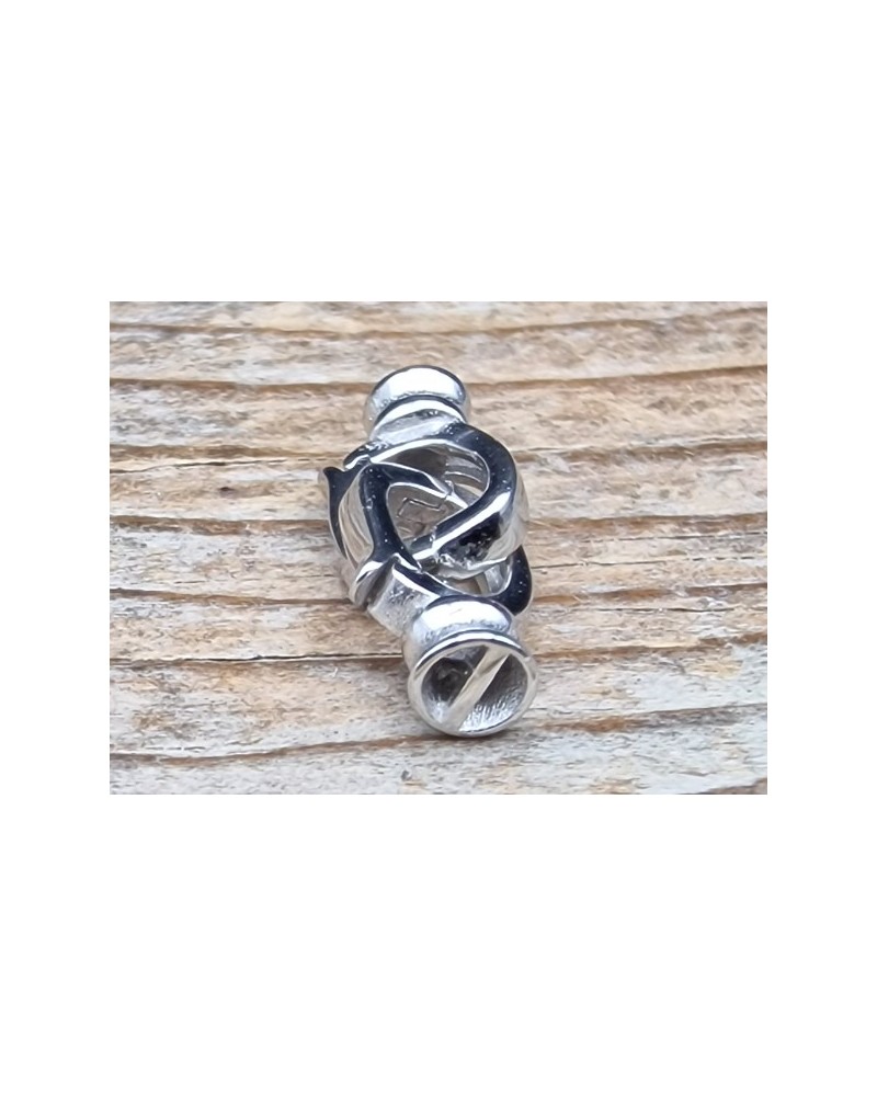 Schliesse 6x16mm, 925 Silber rhodiniert