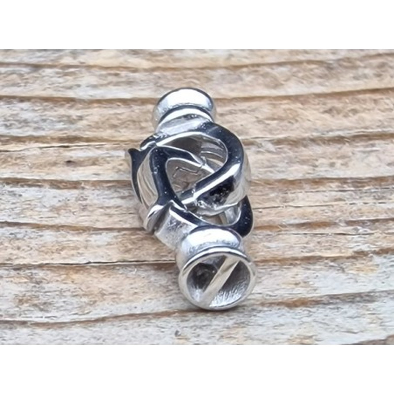 Schliesse 6x16mm, 925 Silber rhodiniert