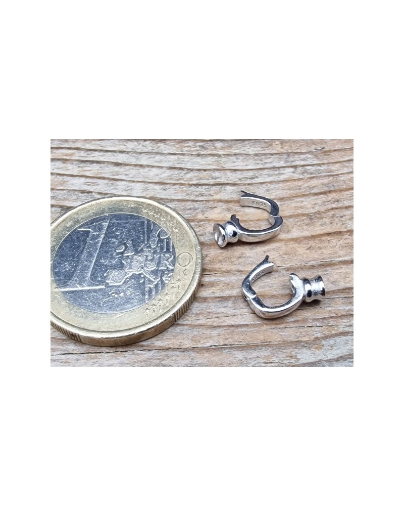 Schliesse 6x16mm, 925 Silber rhodiniert