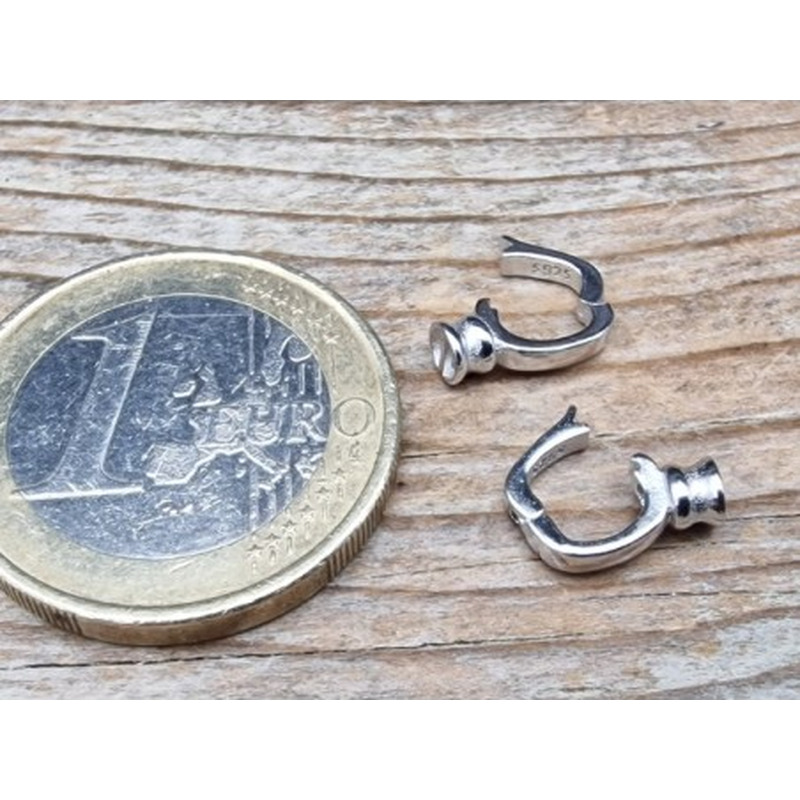 Schliesse 6x16mm, 925 Silber rhodiniert
