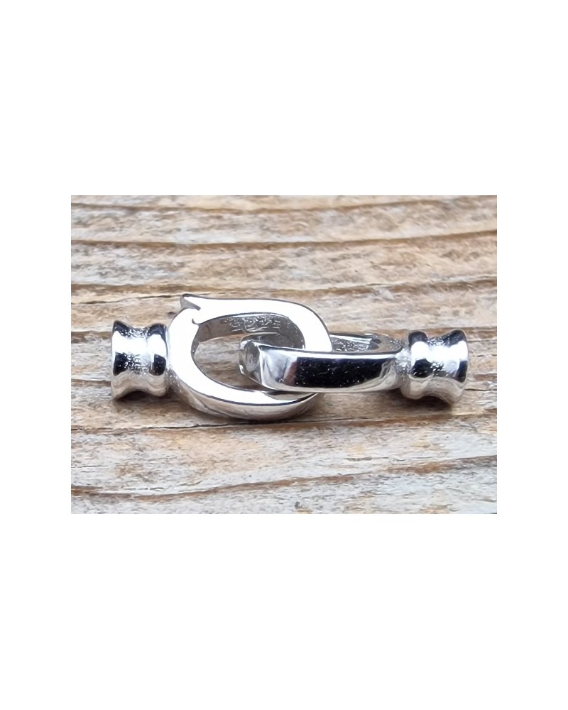Schliesse 6x16mm, 925 Silber rhodiniert