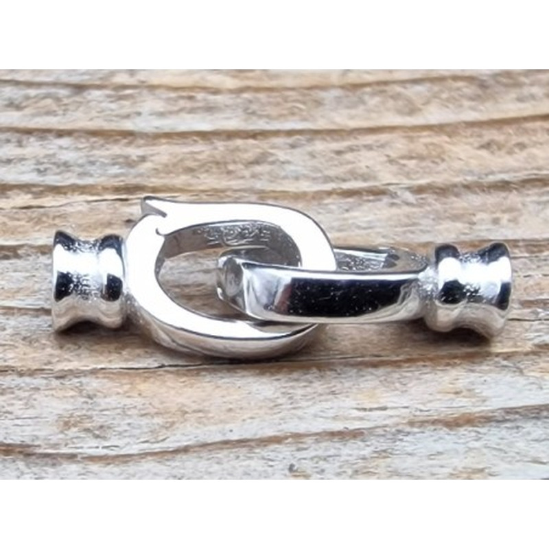 Schliesse 6x16mm, 925 Silber rhodiniert