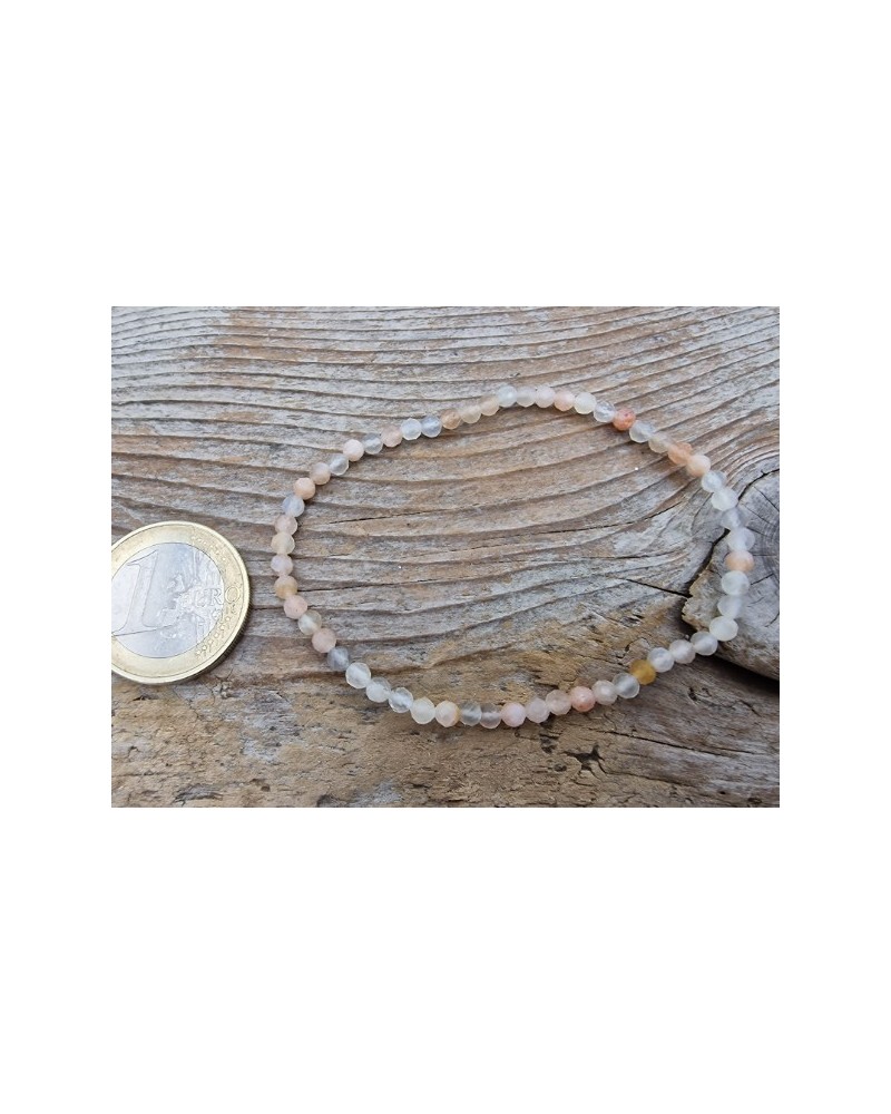 Mondstein 3mm Armband facettiert