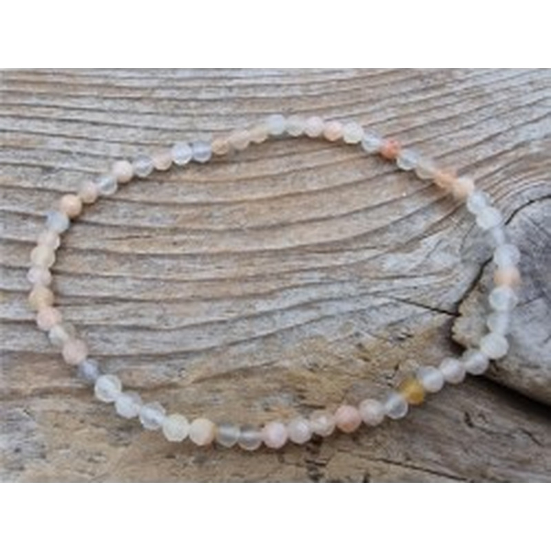 Mondstein 3mm Armband facettiert