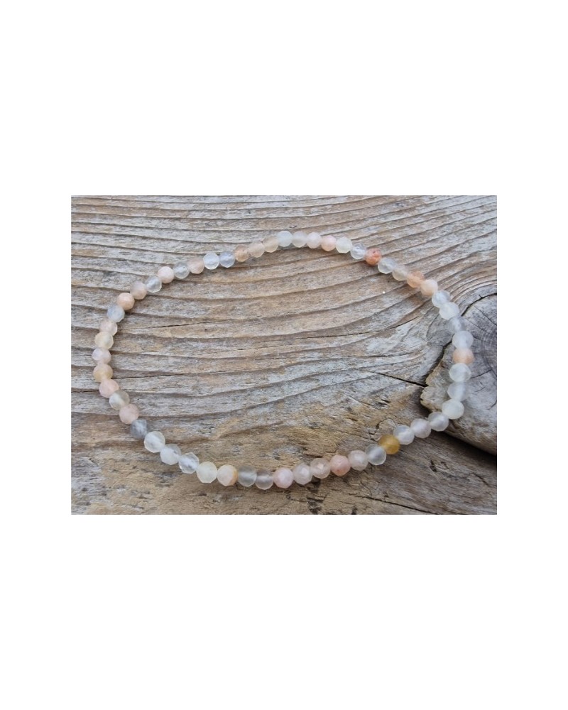 Mondstein 3mm Armband facettiert