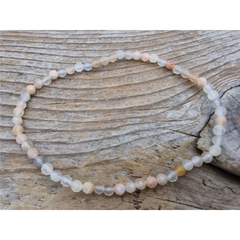 Mondstein 3mm Armband facettiert