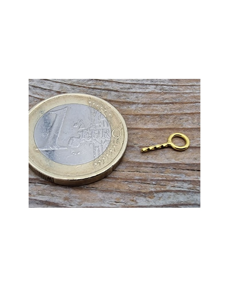 Anhängeröse, Anhängerauge, 925 Silber vergoldet