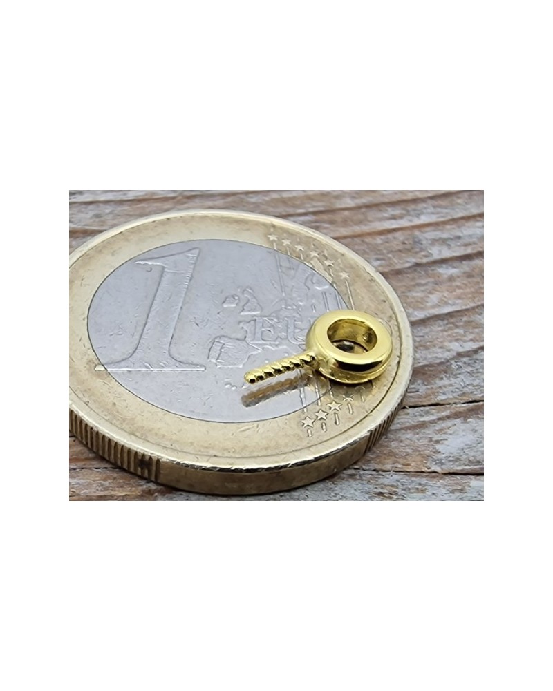 Anhängeröse, Anhängerauge, 925 Silber vergoldet