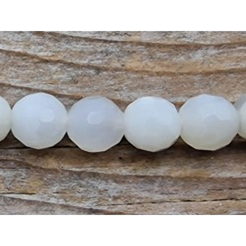 Mondsteintkette facettiert 6mm