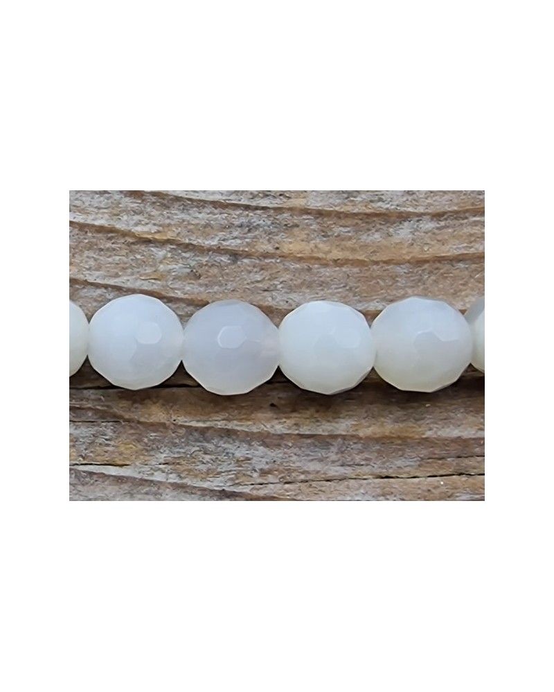 Mondsteintkette facettiert 6mm