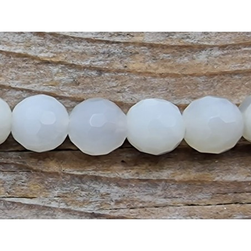 Mondsteintkette facettiert 6mm