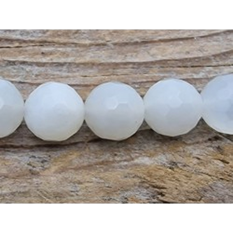 Mondsteintkette facettiert 8mm