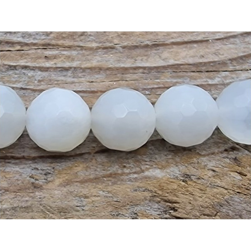 Mondsteintkette facettiert 8mm