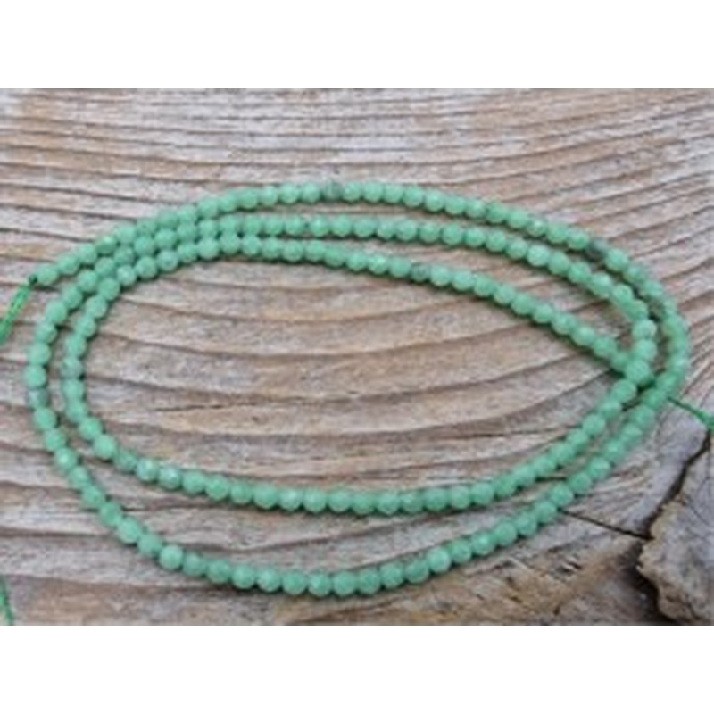 grüner Angelit facettiert 2mm 2