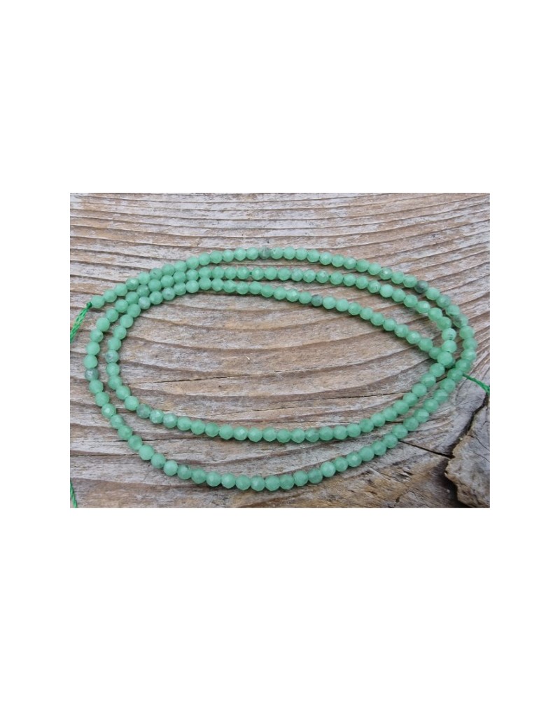 grüner Angelit facettiert 2mm