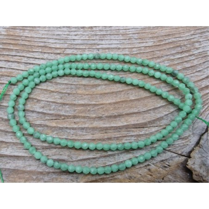 grüner Angelit facettiert 2mm