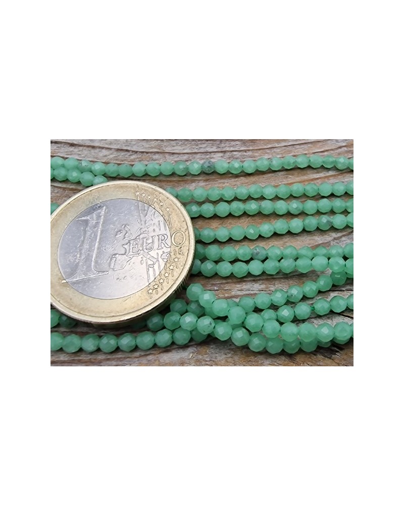 grüner Angelit facettiert 2mm