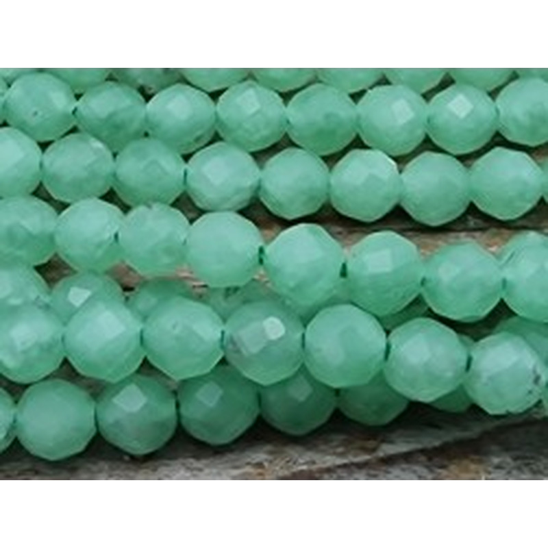 grüner Angelit facettiert 2mm