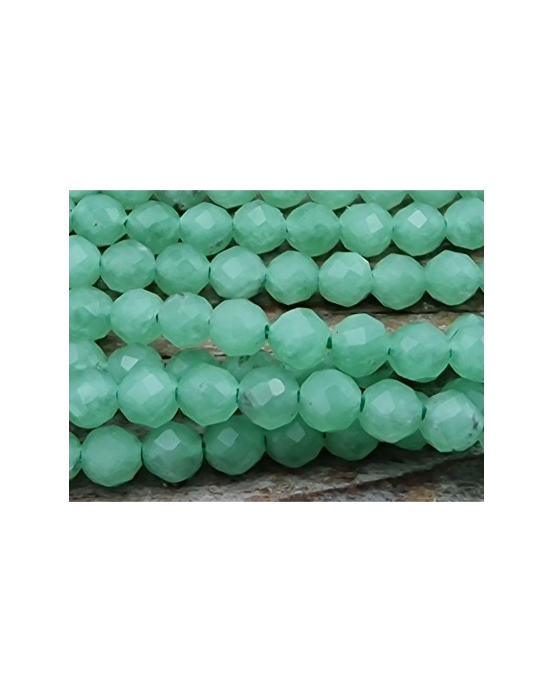grüner Angelit facettiert 2mm