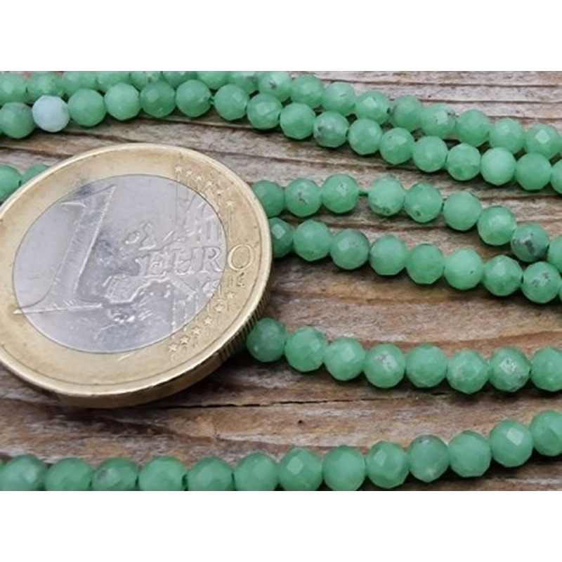 grüner Angelit facettiert 3mm